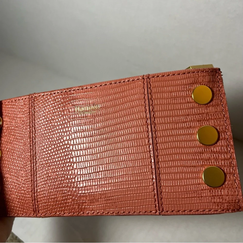Hammitt 110 North Wallet Redwood North Lizard Leather Hardware